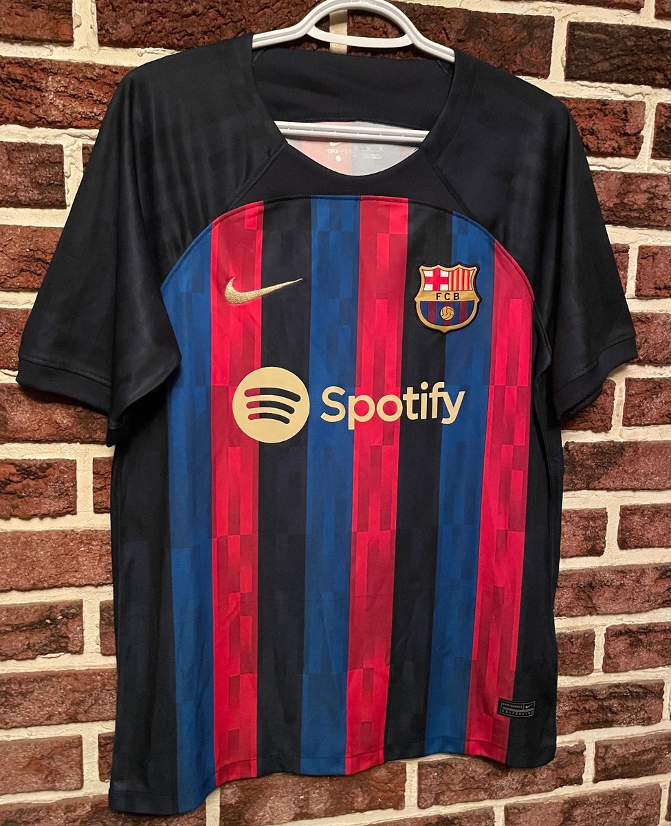NEW!! 2022 / 2023 NIKE Dri-Fit FC BARCELONA Spotify JERSEY