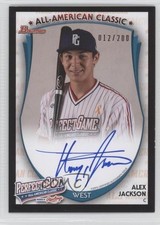 2015 Bowman AFLAC/Under Armour All-American Game 12/200 Alex Jackson Auto 0o9