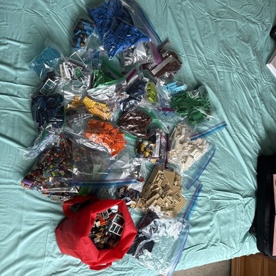 Lego large Mixed Lot - Assorted Types and Colors (15 lbs) Bricks, Windows, Tires