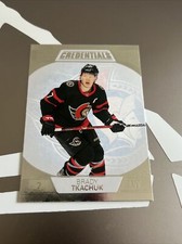 2022-23 Upper Deck Credentials Hockey #58 Brady Tkachuk Ottawa Senators Card