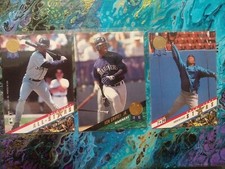 93 Leaf Base, Gold Stars, &Gold All Stars Ken Griffey NM-MT