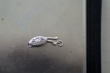14kt Filigree Fish Hook Clasp White Gold for pearls or beads NEW