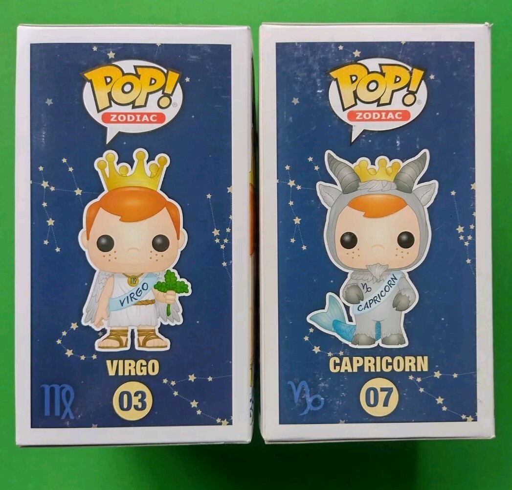 ⭐IN HAND⭐ Funko pop lot of 2 Freddy zodiac Virgo 03 Capricord 07