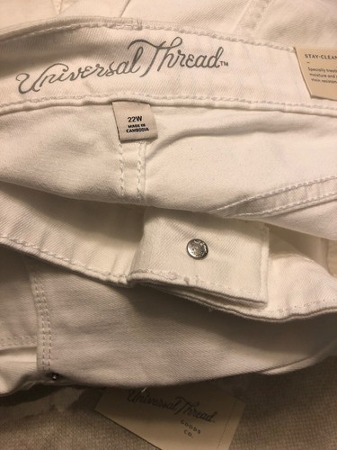 UNIVERSAL THREAD mujer Suaviza y esculpe Skinny Jeans Talla 24W Nuevo Blanco - Imagen 4 de 8