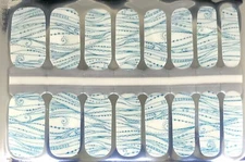 Color Nail Polish Strips,16ct. Metallic Wisp   Overlay.  READ DESCRIPTION BELOW