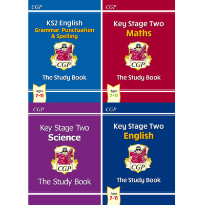KS2 Sats Ages 7-11 English Maths Science Essential Study  4 Books Bundle CGP