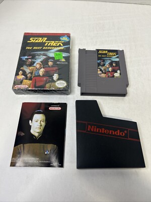 Star Trek: The Next Generation NES Nintendo Complete CIB BOX ShrinkwrapPoster Z3