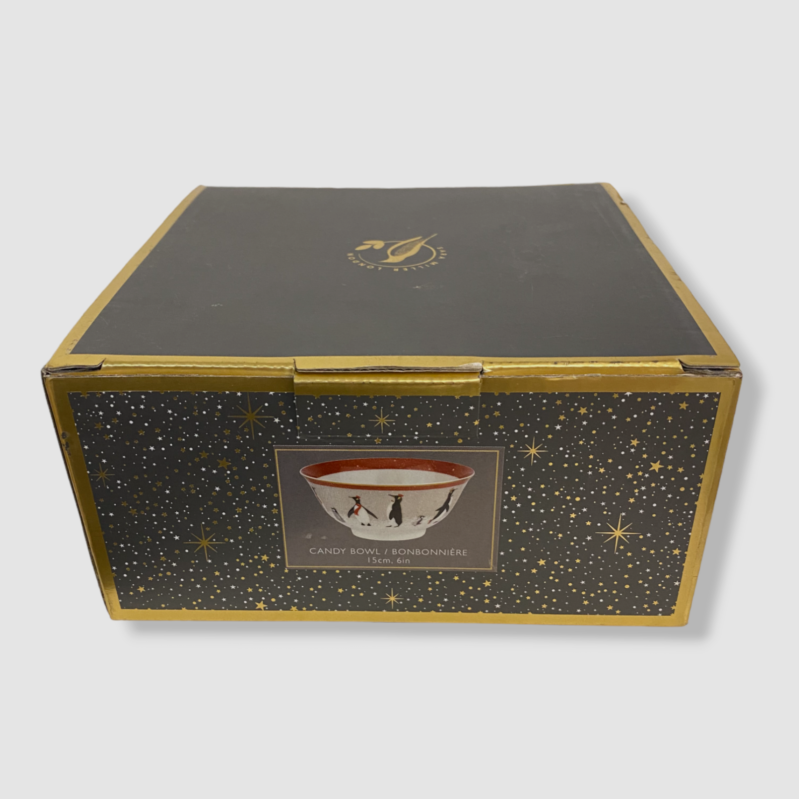 Portmeirion Sara Miller Red Penguins Candy Bowl 6" for sale online eBay