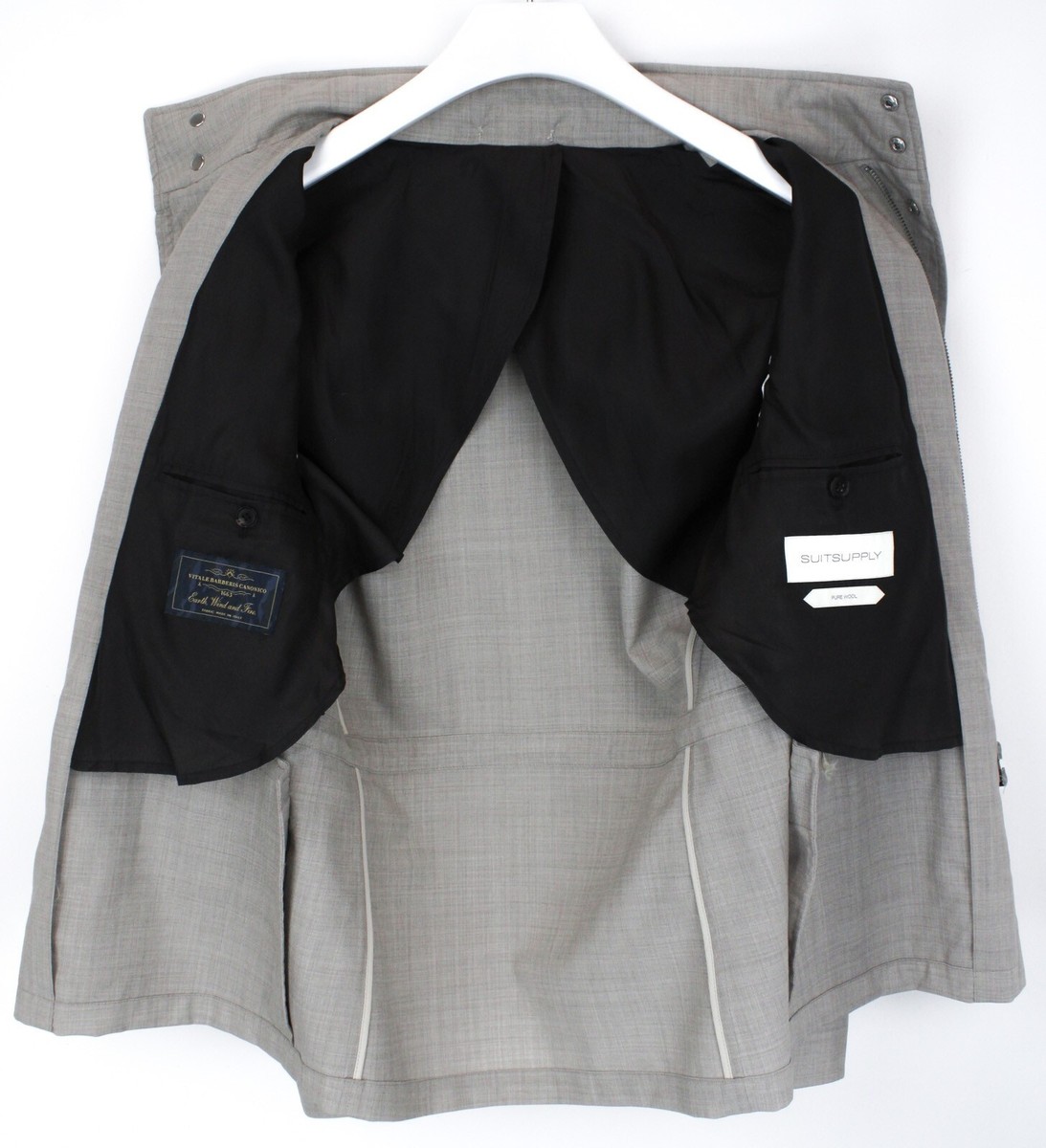 Suitsupply Milford Jacke Herren UK 36 Reine Wolle Halb Gefüttert  