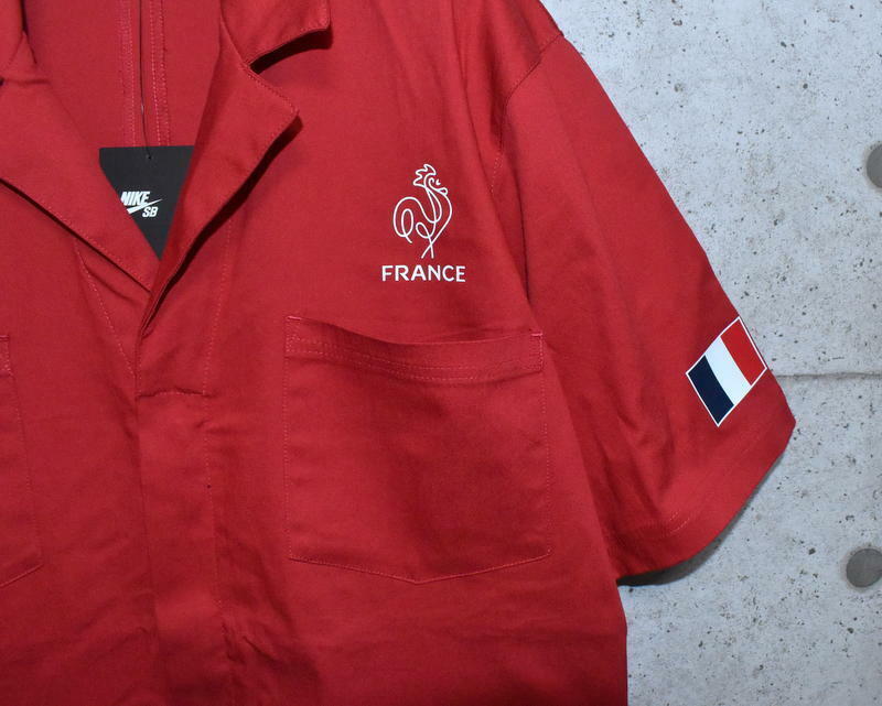 Nike SB Parra Olimpics France Skate Coveralls Red DM7701-636
