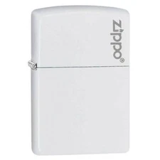 Zippo Windproof Lighter Classic White Matte with Zippo Logo (214ZL)
