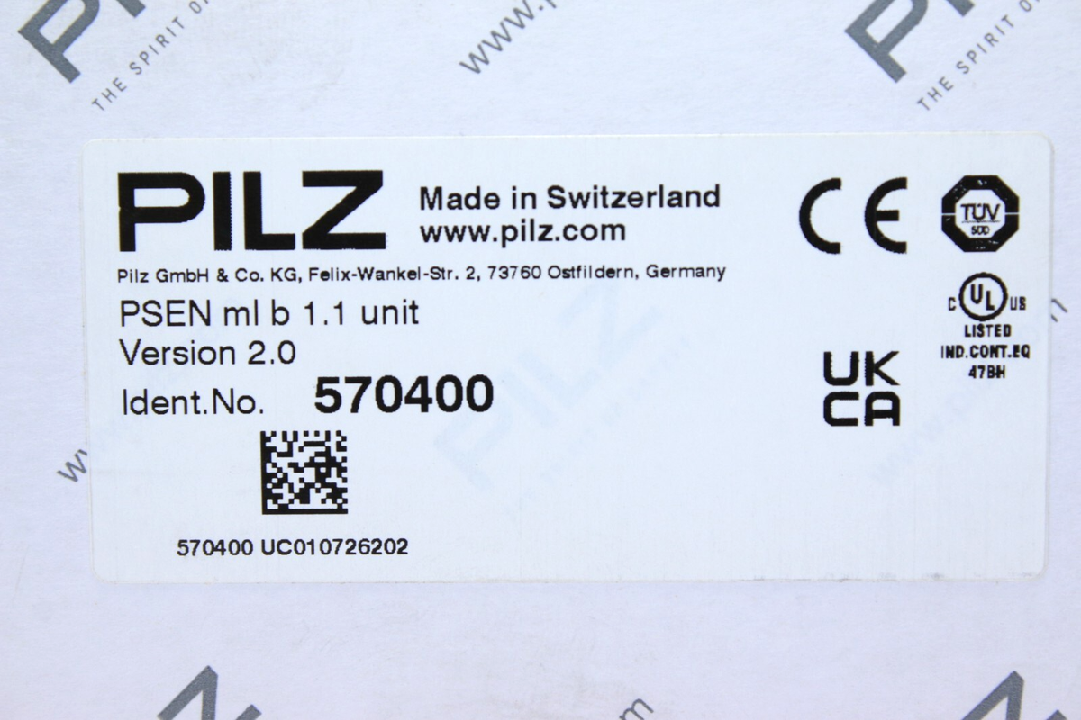 PILZ PSEN ml b 1.1 unit SAFETY GUARD LOCKING DEVICE 570400/ PILZ