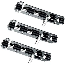 Black Door Latch Bolt Catch Heavy Duty Lock Sliding Tower Garden Gate Shed UK