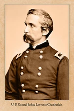 JOSHUA L. CHAMBERLAIN Union General CARD A++ Reprint of Vintage CDV