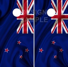 New Zealand Flag LAMINATED Cornhole Wrap Bags Skin Decal Sticker