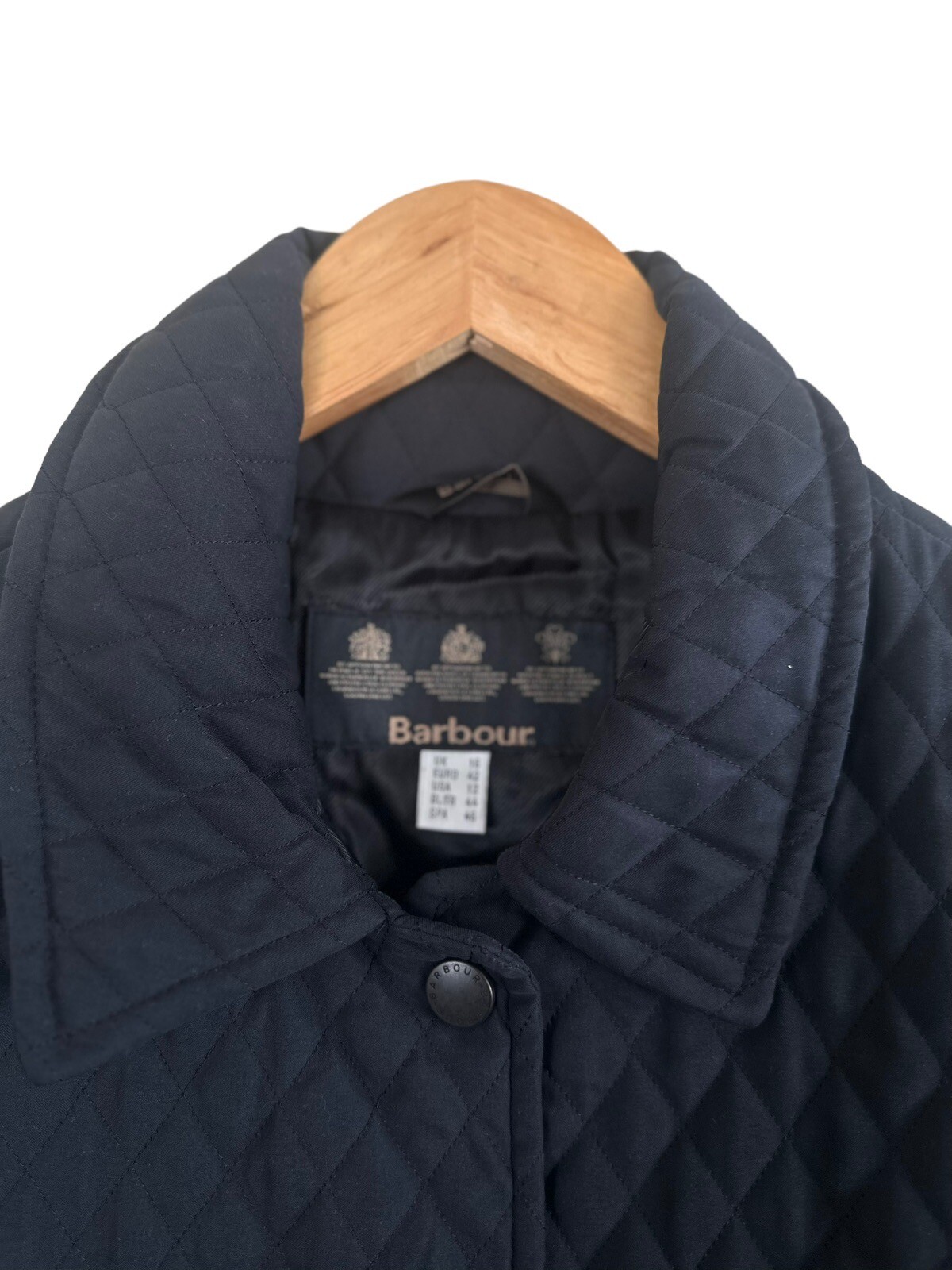 Barbour Quilted Jacket Tailored Size 42 Women's Micro… Gem
