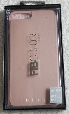 Für iPhone 7/8 Plus X-Level FIBCOLOR Ult Slim Full Cover Flip Case/Ständer ROSE GD