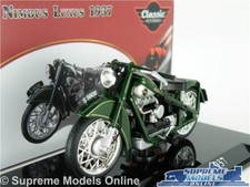 NIMBUS LUXUS MODEL MOTORBIKE 1:24 SIZE GREEN IXO 1937 CLASSIC ATLAS BIKE T3
