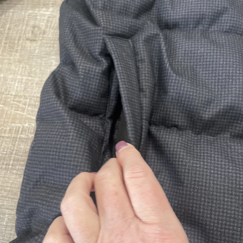 Abrigo Chaqueta Larga Barbour Hombres XXL Hoxley Baffle Negro/Gris Tartán Puffer Nuevo con Etiquetas Capucha Foto 3 de 4