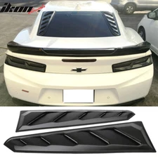Fits 16-24 Chevy Camaro ABS Rear Window Louvers In Pairs