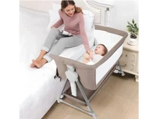 New Cowiewie Baby Bassinet, Beside Sleeper for Baby Easy Folding Bedside