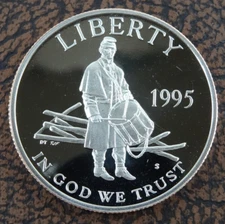 1995-S Civil War Battlefield Proof Half Dollar Commemorative US Mint Coin