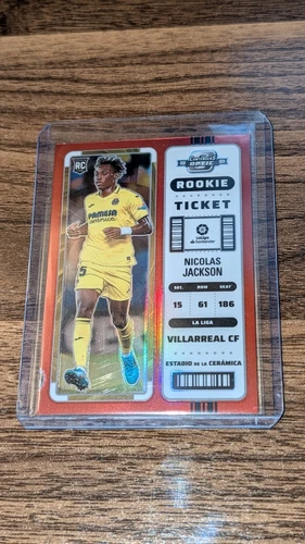2022-23 Chronicles Optic Rookie Ticket Nicolas Jackson Red /99 RC Chelsea! 