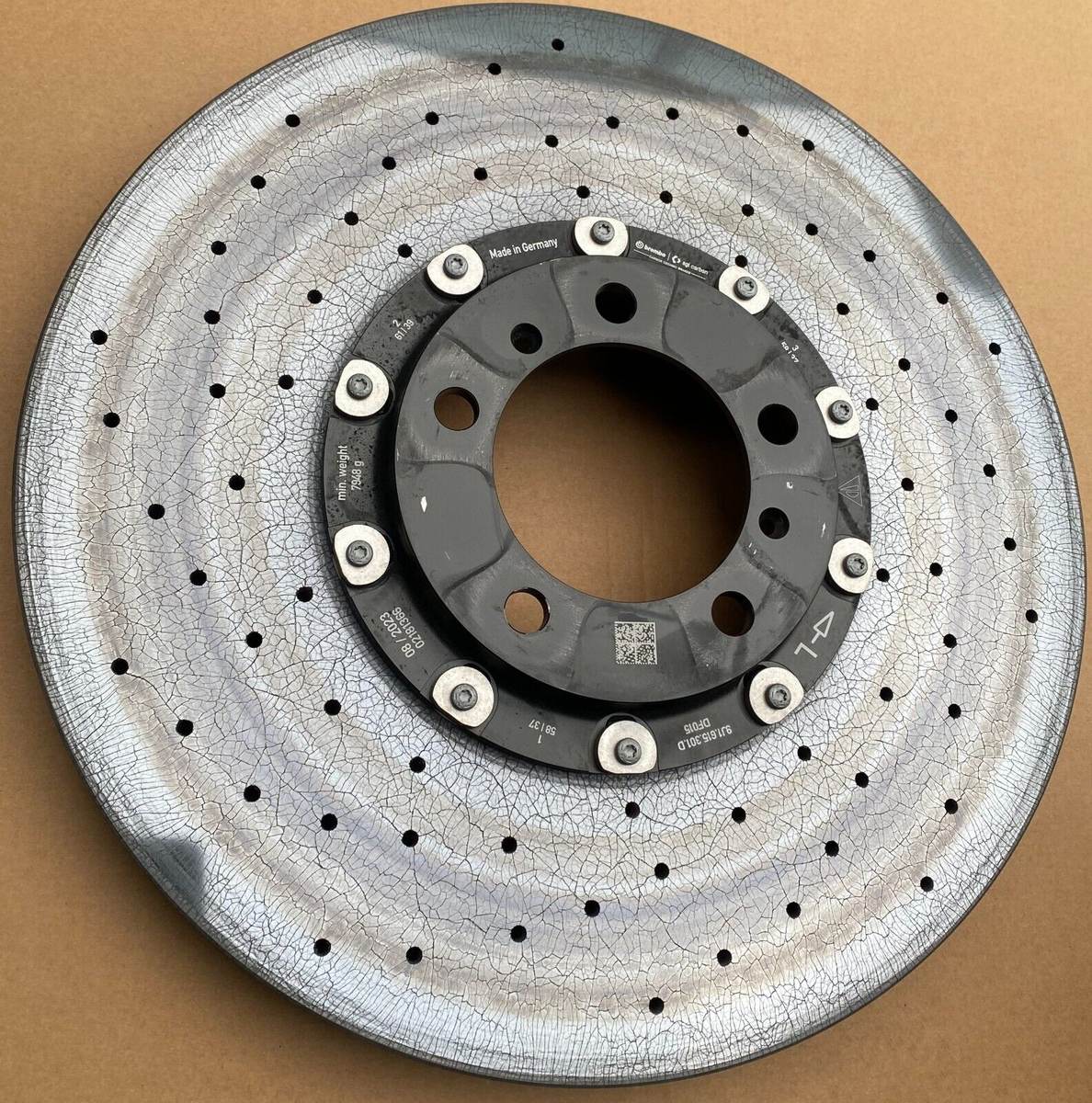 Porsche 9J1 Taycan Front LEFT DRIVER SIDE BRAKE DISC ROTOR PCCB