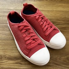 Image of Hush Puppies Pink Textile Lace Up Trainer Shoes UK4