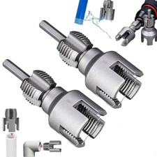 2pcs Integrated Internal  External Pipe Threading-Tool, PVC Pipe Threader Kit