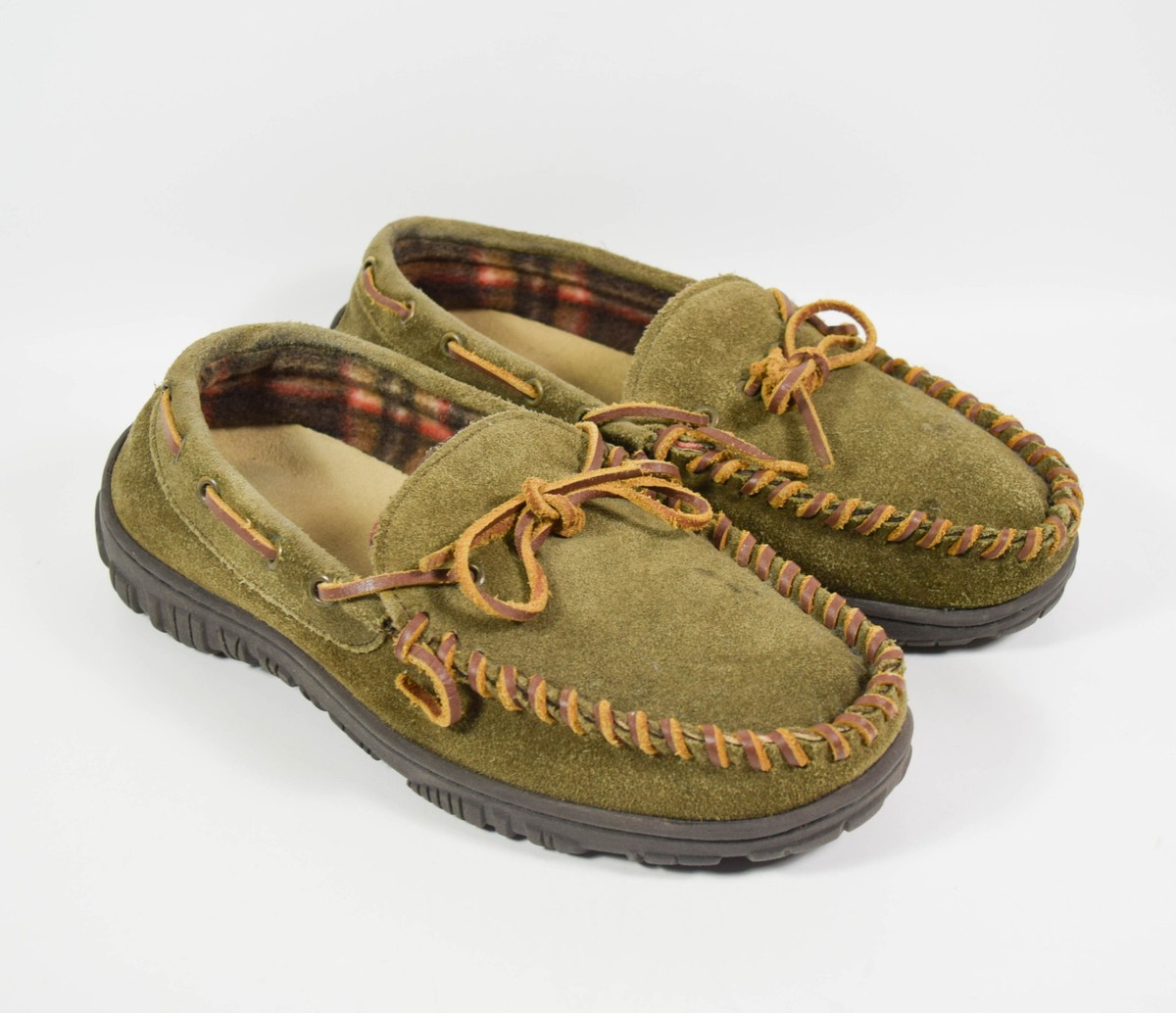 Clarks Olive Green Slip-On Loafers with White Sole Womens Splend Edge Dark Olive Leather Loafers Slip On Shoes  main image 2