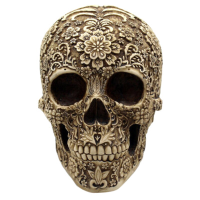 1:1 Resin Mensch Schädel Kopf Skelett Modell Figur für Halloween Party