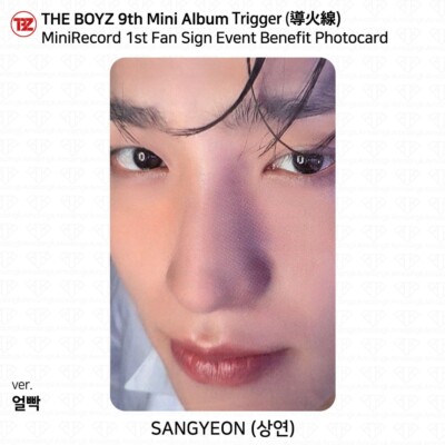 THEBOYZ ニュー 導火線 MINIRECORD サイン ポラ The Boyz 9th Mini Album 導火線 TRIGGER MiniRecord 1st Fan Sign