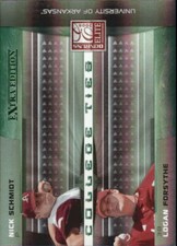 2008 Elite Extra Ed. College Ties Green Nick Schmidt Logan Forsythe /1500 NM-MT