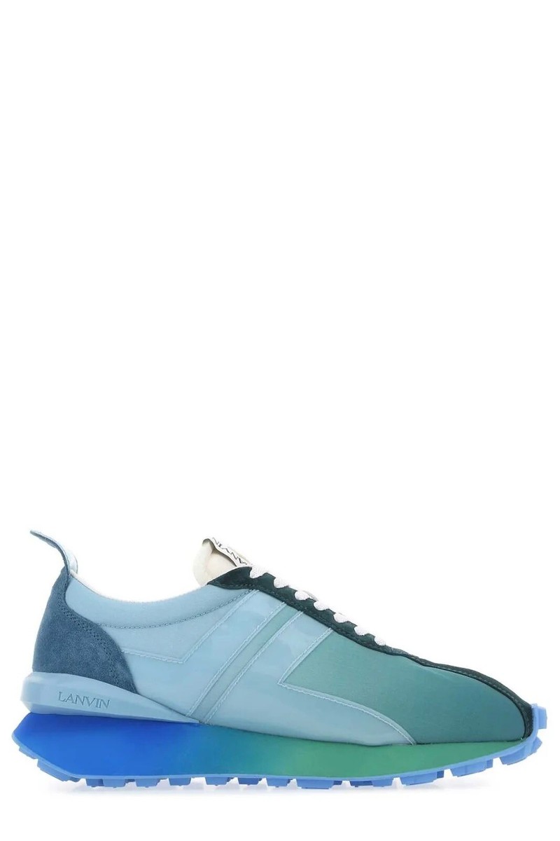 mens lanvin panelled lace up trainers size uk 6 eu 40 RRP:£555 #806 | eBay  UK