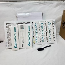 12x24x1 Air Filter MERV 8, 6 Pack Refills with 1 Foldable ABS Frame, Reusable...