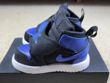 Nike Sky Jordan 1 TD Hyper Royal BQ7196-004 Little Kids Size 4C