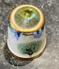 stunning thimble Sutherland peacock and wisteria with crystal a favourite of min