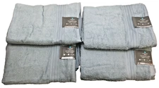 Comfort Bay Grand Luxe Bath Towel, Lint Locking, Light Blue, 30" x 52" (4PK)