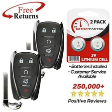 2 Remote Key Fob 5btn Remote Start for 2017 2018 2019 2020 Chevrolet Sonic