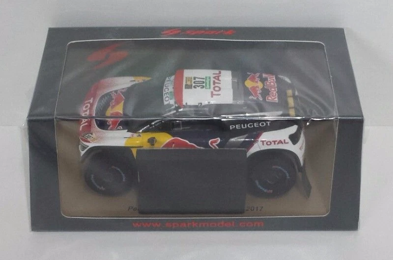 SPARK 1/43 MODELLINO AUTO PEUGEOT 3008 RED BULL RALLY DAKAR 2017 DIECAST NUOVO - Immagine 2 di 4