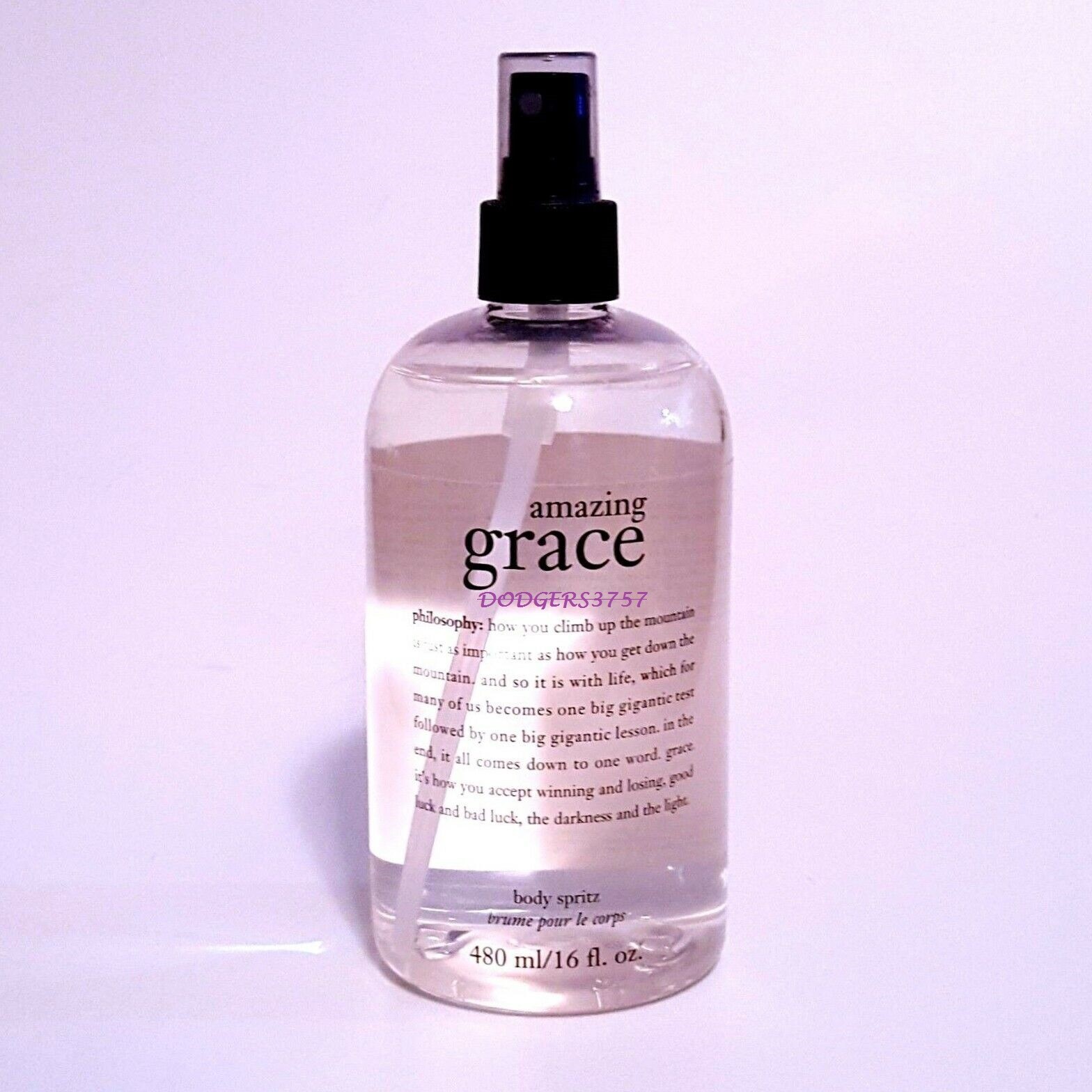 PHILOSOPHY AMAZING GRACE  BODY SPRITZ 16 OZ   BRAND NEW- AMAZING! SEALED