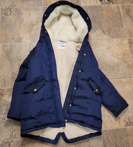 J. Crew Boys' Fishtail Winter Parka with PrimaLoft Size 12 Navy Blue Puffer Hood - Picture 9 of 10