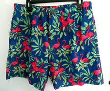 Joe Marlin Size XL Men's Hybrid Short Bathing Suit Swim Trunk Flamingoes Cruise