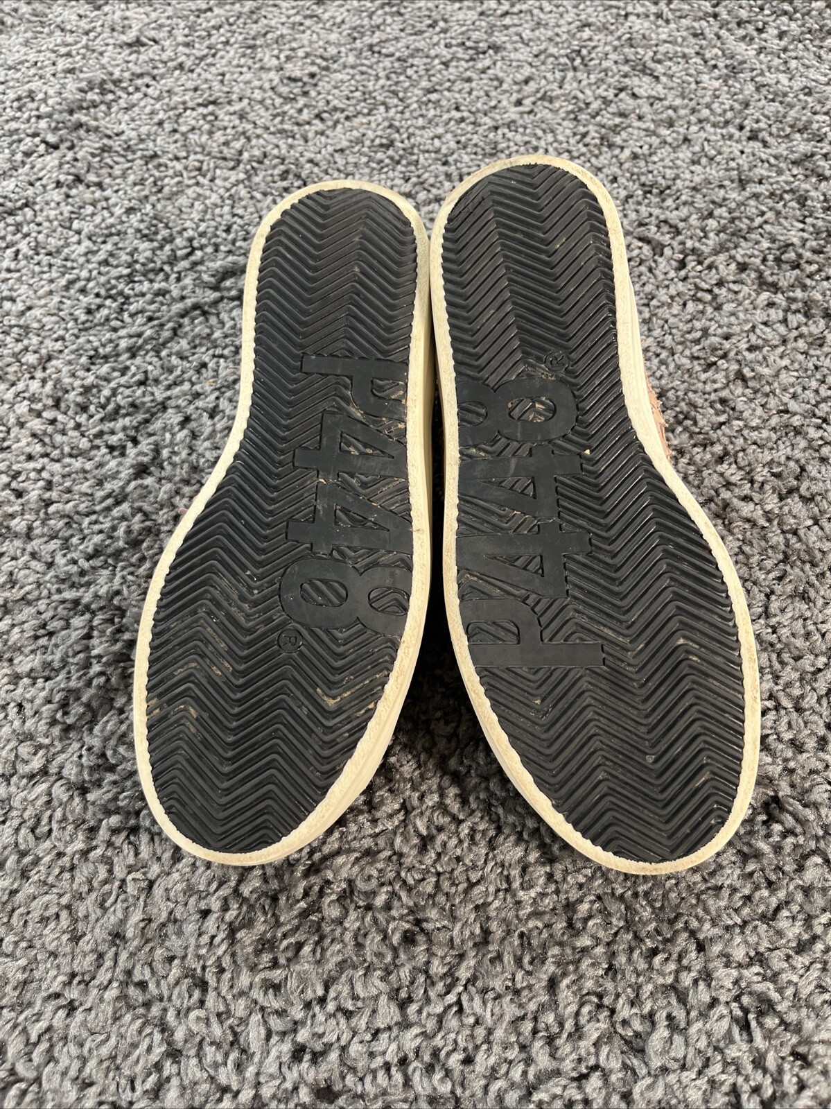 P448 Pink Python John Snake Embossed Leather Sued… - image 7