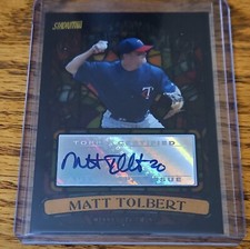 2008 Stadium Club Beam Team Autographs Matt Tolbert Auto Minnesota Twins