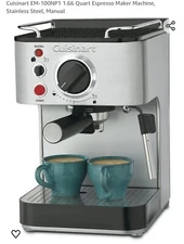 Cuisinart Espresso Maker EM-100NP1 + Timemore Chestnut Burr Grinder Hardly Used