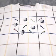 Vtg 90s John Ashford Crewneck Sweater XL DAD Golf Tennis Classic Grandpa