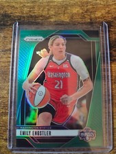 2024 Panini WNBA Prizm Emily Engstler Green Holo Prizm #67 Washington Mystics
