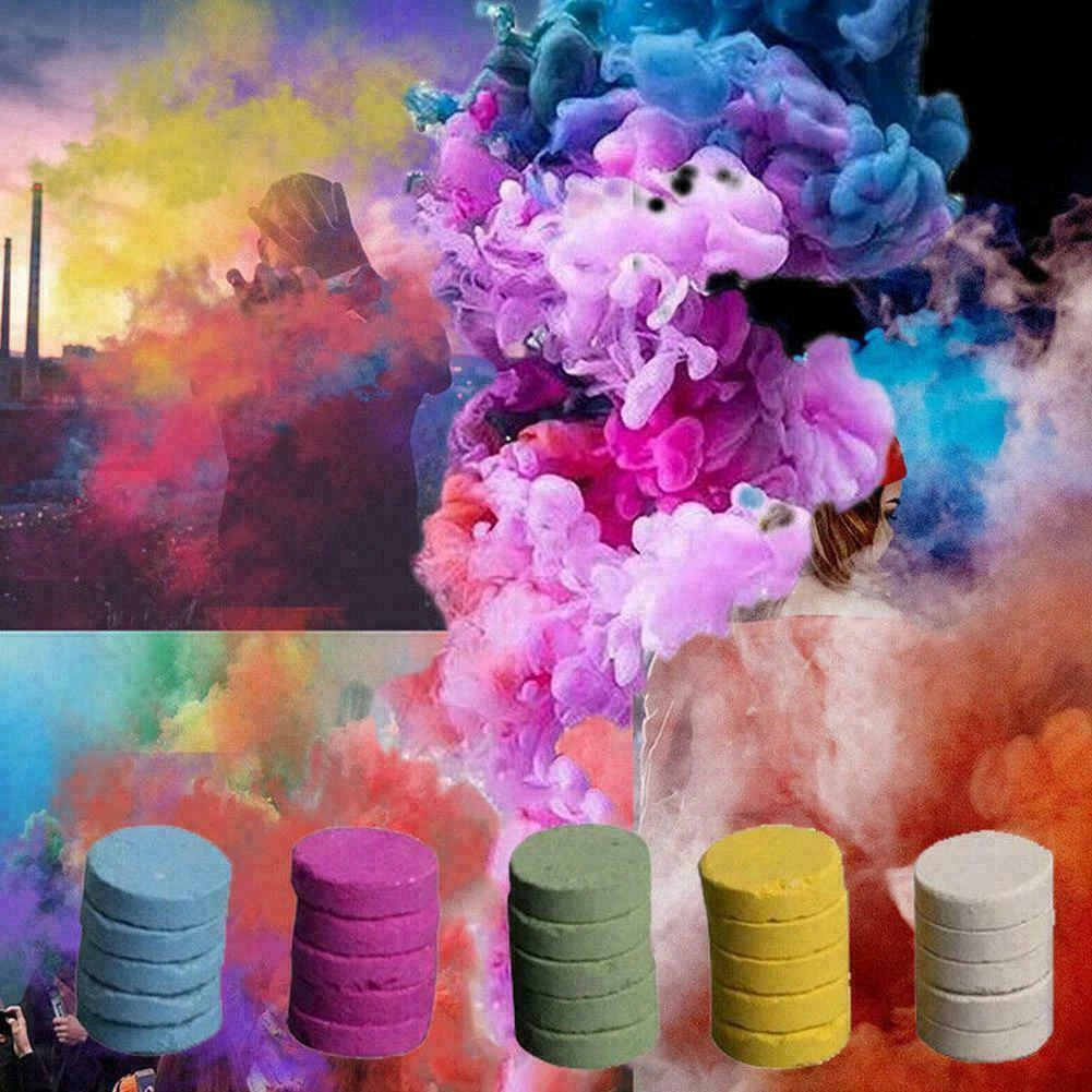 5pcs Mini Smoke Props Colorful Pyrotechnics Background Pography | eBay